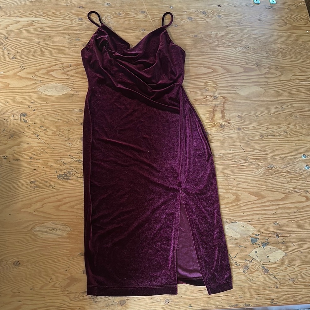 G by Guess Red Bodycon Midi Dress with Slit